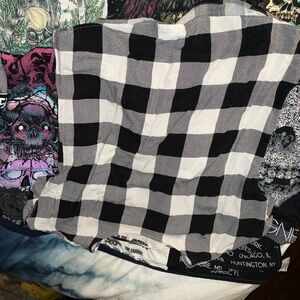 Black and White Checkered Top